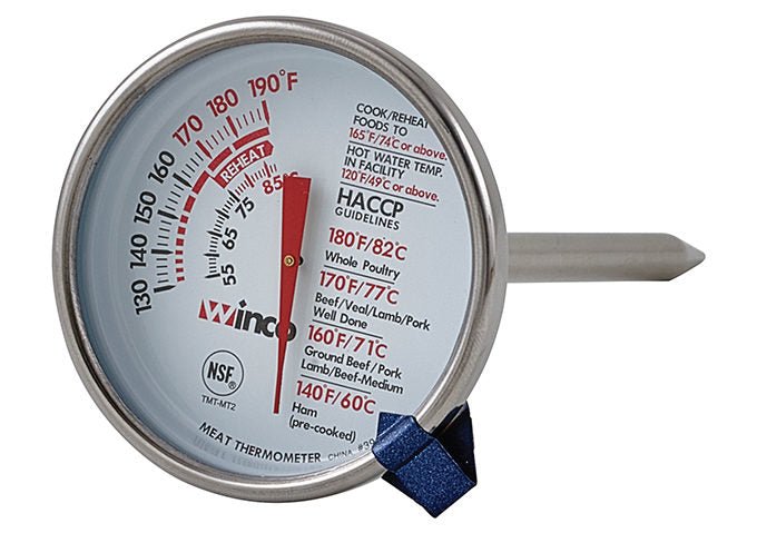 Winco TMT-MT2 2" Dial Meat Thermometer