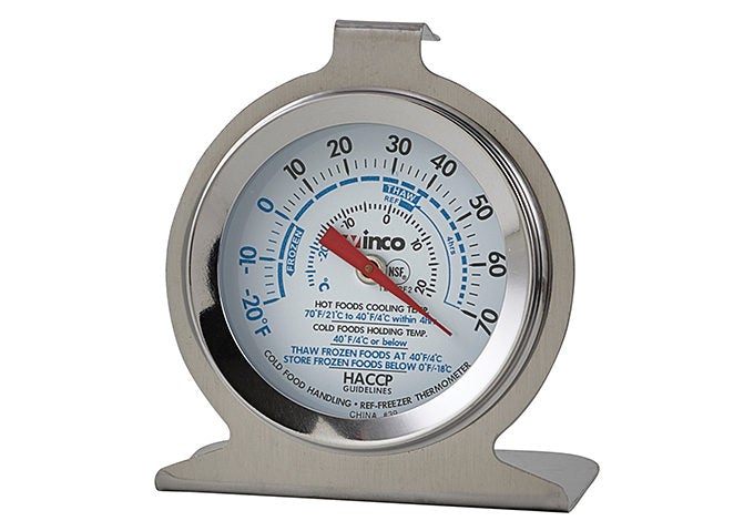 Winco TMT-RF2 Refrigerator/Freezer Thermometer 2" Dial