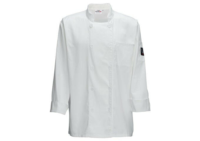 Winco UNF-5WXL White Universal Fit XL Chef Jacket Winco