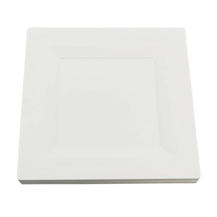 WNA GS65W Comet Milan Grand White Square Plate 6.5" WNA