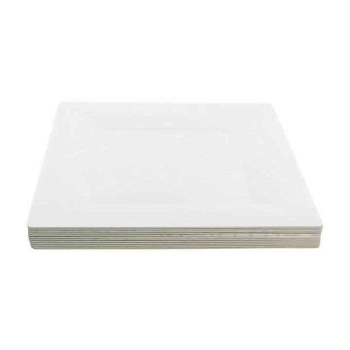WNA GS65W Comet Milan Grand White Square Plate 6.5" WNA