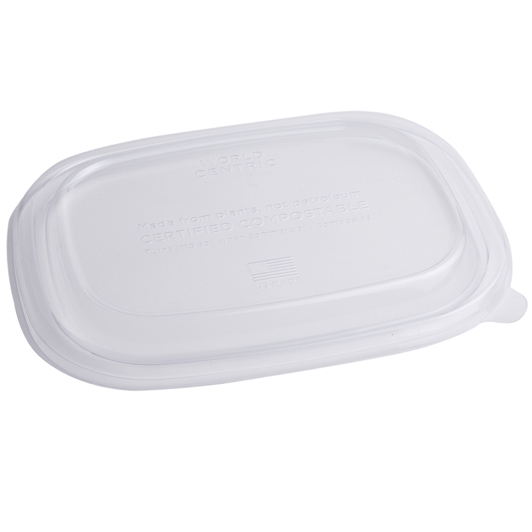 World Centric CTL-CS-3 PLA Lid for 20-48 Oz Container