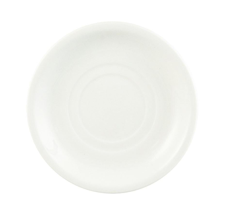 World Tableware 840-205-006 6" Porcelana Rolled Edge White Saucer