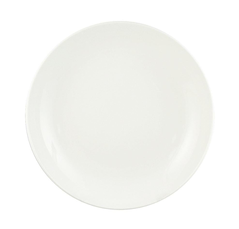 World Tableware 840-355-009 30 Oz 9" Porcelana Bright White Low Bowl