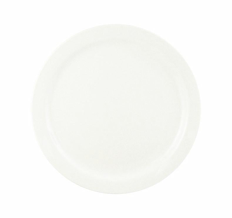World Tableware 840-425N-13 9" Porcelana Narrow Rim Plate