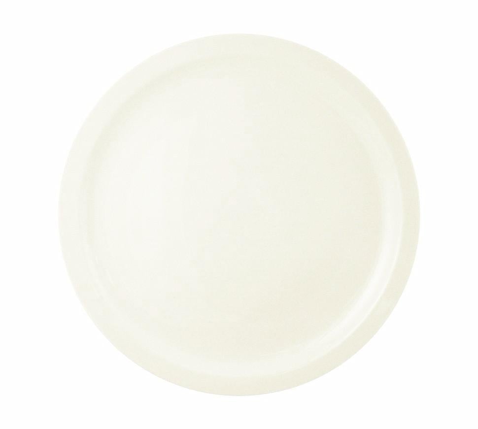 World Tableware 840-430N-14 9.5" Porcelana Narrow Rim White Plate