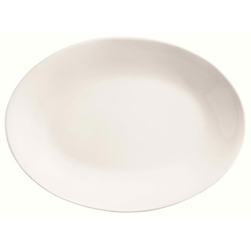 World Tableware 840-520R-24 11.75" Oval Porcelana Platter Coupe