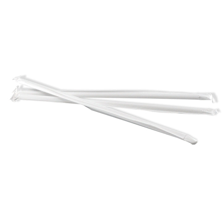 Wrapped 7-3/4" Clear Jumbo Straw