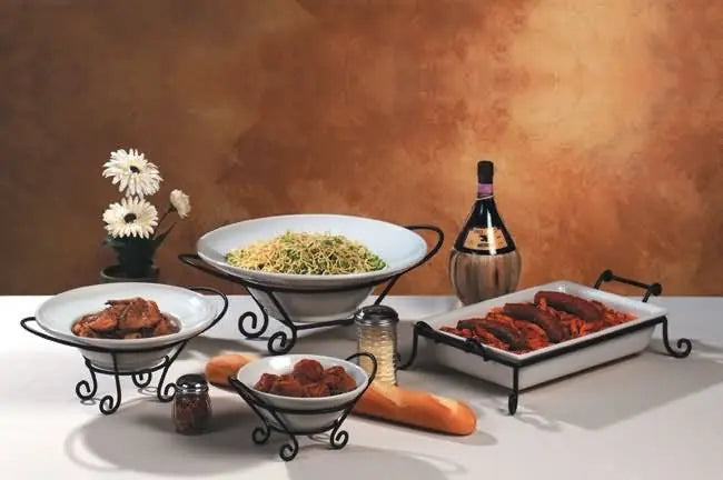 American Metalcraft Wrought Iron 7.5" Diameter Stand (IS2) American Metalcraft