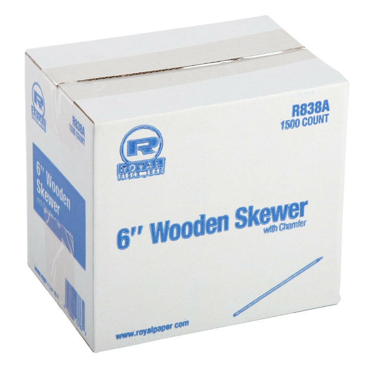 Wooden Skewers with Chamfer Edge 5.9"ShopAtDean